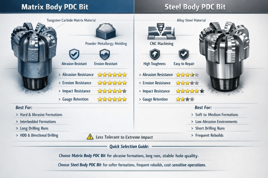 matrix_body_pdc_bit_vs_steel_body_pdc_bit.webp